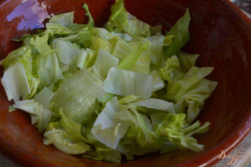 Фото приготовление рецепта: Овощной салат с отварной чечевицей шаг №1