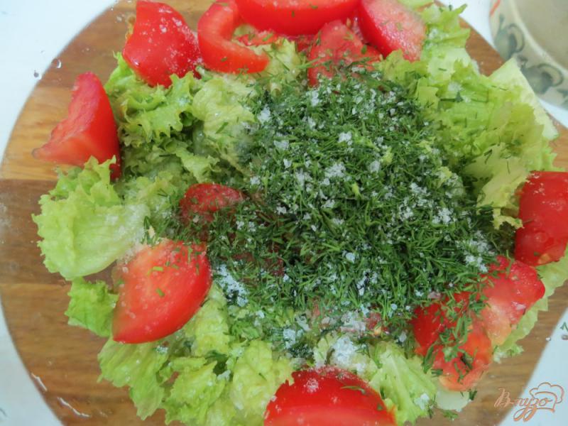 Фото приготовление рецепта: Салат из кабачков и капусты. шаг №9