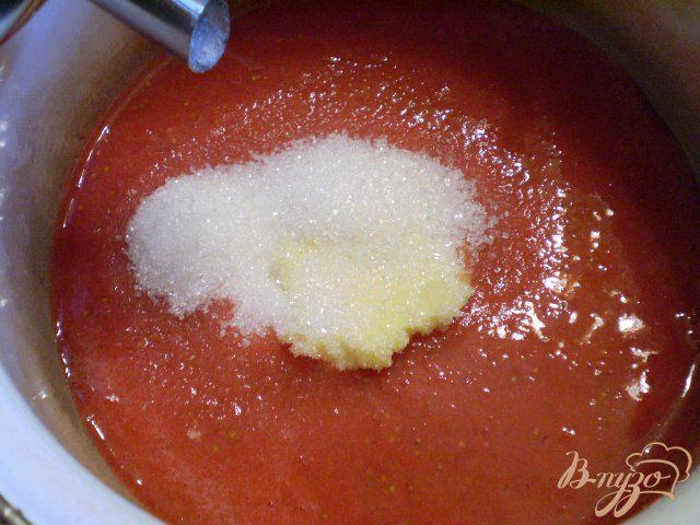 Фото приготовление рецепта: Соус из ягод клубники шаг №5