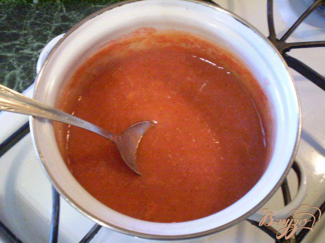 Фото приготовление рецепта: Соус из ягод клубники шаг №7