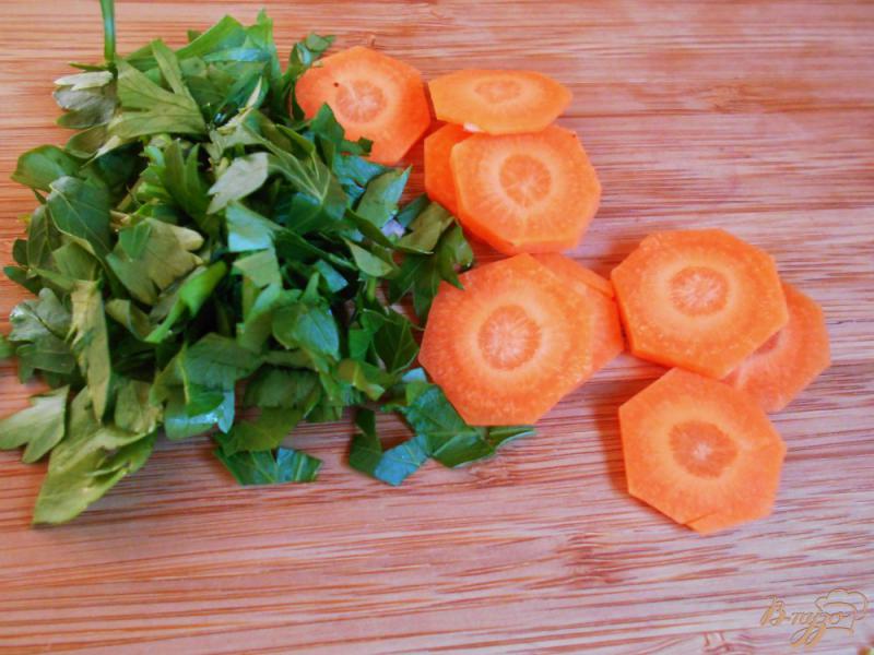 Фото приготовление рецепта: Теплый салат с нутом шаг №3