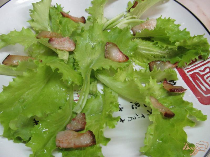 Фото приготовление рецепта: Салат из сердца помидора кабачка под грибным соусом шаг №4