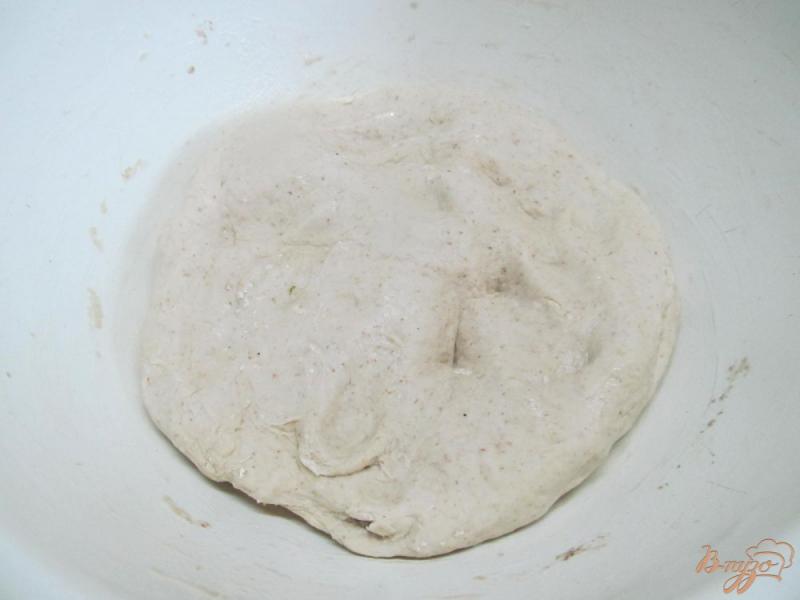 Фото приготовление рецепта: Хлеб с добавлением льняной клетчатки и муки шаг №5