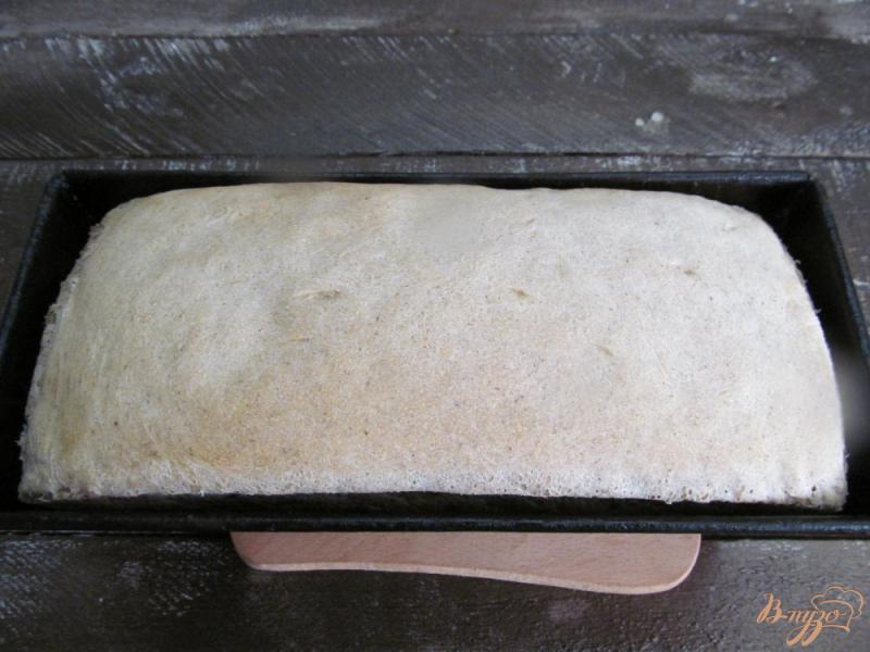 Фото приготовление рецепта: Хлеб с добавлением льняной клетчатки и муки шаг №9