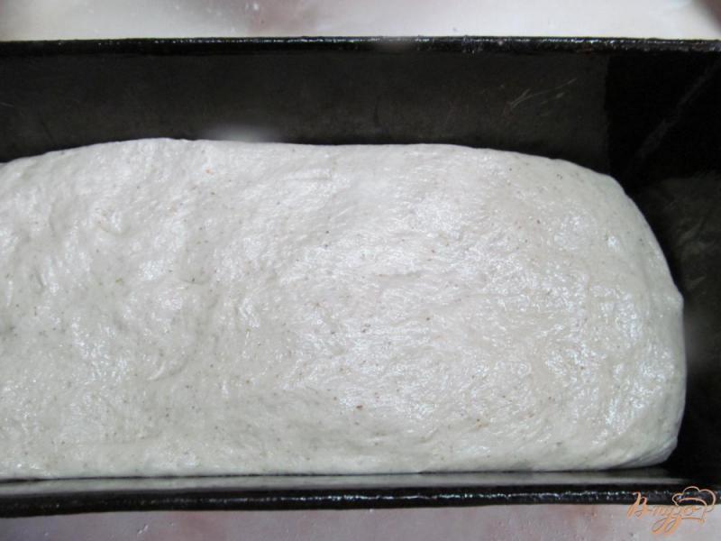 Фото приготовление рецепта: Хлеб с добавлением льняной клетчатки и муки шаг №7