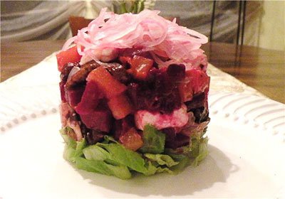 французький буряковий салат. як приготувати з фото