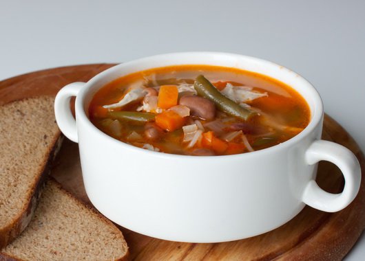 квасолевий суп з куркою. як приготувати з фото