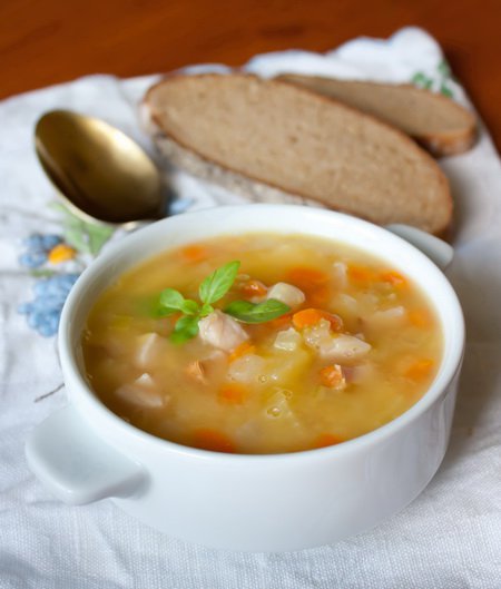 гороховий суп з шинкою. як приготувати з фото