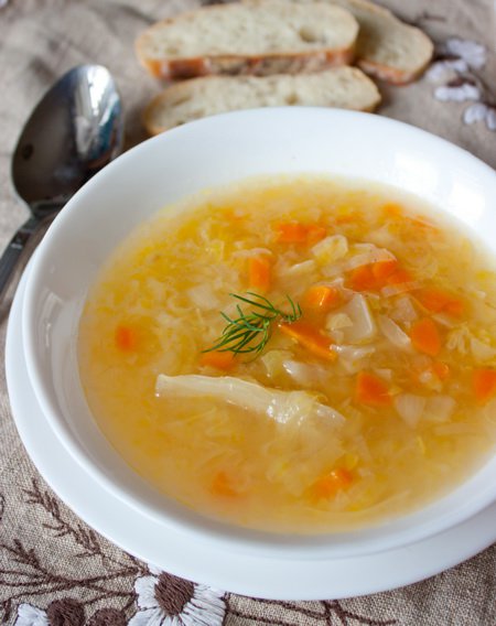 капустяний суп. як приготувати з фото