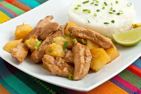 Курица с ананасами Курица с ананасами