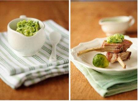 Каре ягненка с зеленым маслом Каре ягненка с зеленым маслом