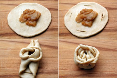 Булочки с яблочной начинкой Булочки с яблочной начинкой