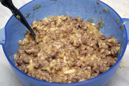 Пирог с сыром и мясом Пирог с сыром и мясом