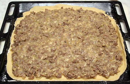 Пирог с сыром и мясом Пирог с сыром и мясом