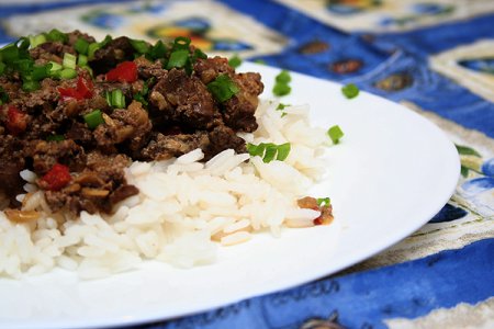 Куриная печень в сливочном соусе Куриная печень в сливочном соусе