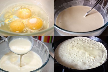 Канапе из блинов на шпажках Канапе из блинов на шпажках