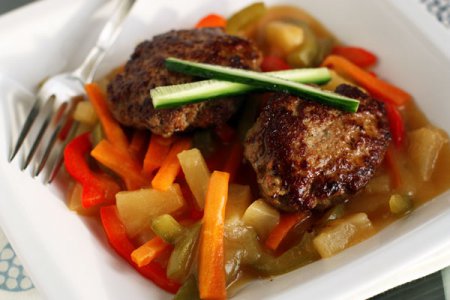 Котлеты из индейки с кисло-сладким соусом Котлеты из индейки с кисло-сладким соусом