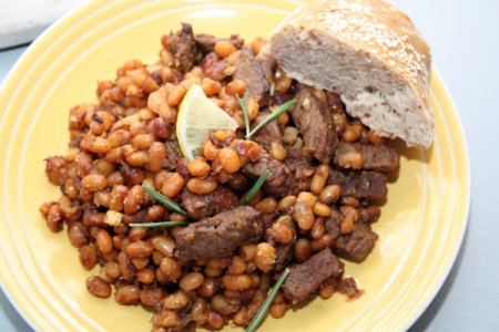 Пряное мясо с фасолью Пряное мясо с фасолью