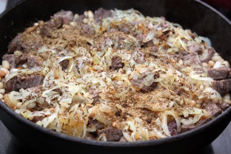Пряное мясо с фасолью Пряное мясо с фасолью