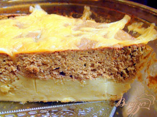 Картофельная запеканка с печёночным суфле. Картофельная запеканка с печёночным суфле.