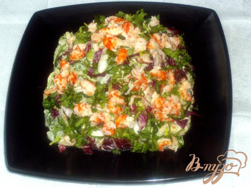 Картофельный салат с раковыми шейками Картофельный салат с раковыми шейками