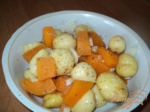 Крылышки с овощами. Крылышки с овощами.