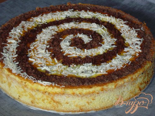Пирог с персиками и шоколадом Пирог с персиками и шоколадом