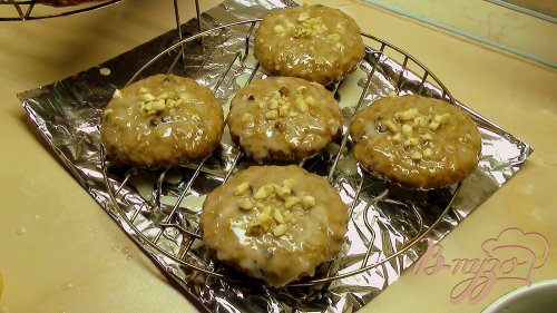 Овсяное печенье в лимонной глазури и с карамельной корочкой. Постный вариант. Овсяное печенье в лимонной глазури и с карамельной корочкой. Постный вариант.