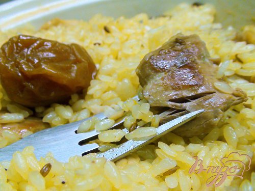 Курица с рИсом, алычой и барбарИсом. По мотивам блюда «плов с курицей». Курица с рИсом, алычой и барбарИсом. По мотивам блюда «плов с курицей».
