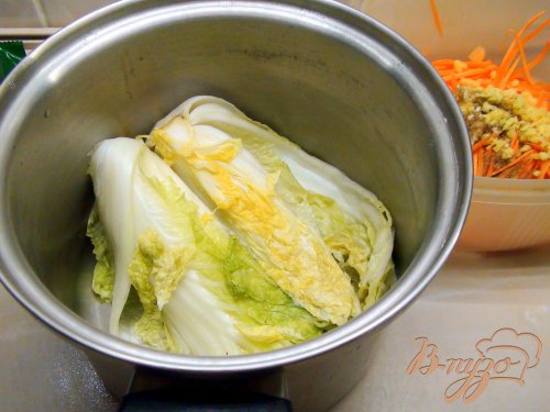 Острая закуска из пекинской капусты, по мотивам Ким-чи. Острая закуска из пекинской капусты, по мотивам Ким-чи.