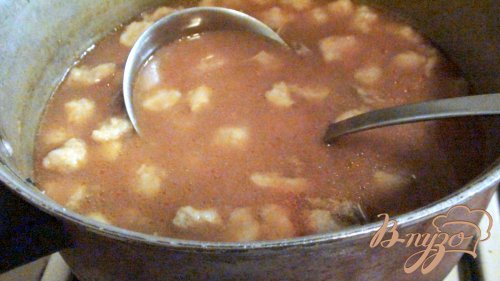 Фасолевый суп с клёцками. Фасолевый суп с клёцками.