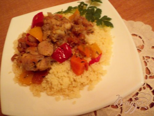 Кус-кус с курицей и овощами Кус-кус с курицей и овощами