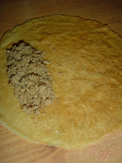 Бархатные блинчики с мясо-грибной начинкой Бархатные блинчики с мясо-грибной начинкой