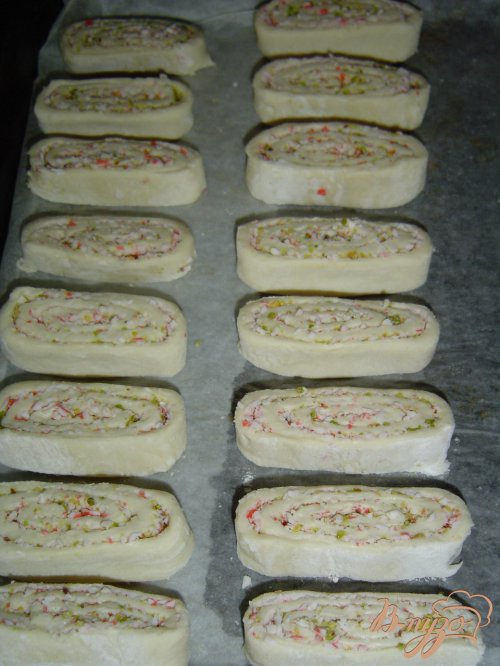 Печенье с фисташками и крабовыми палочками Печенье с фисташками и крабовыми палочками