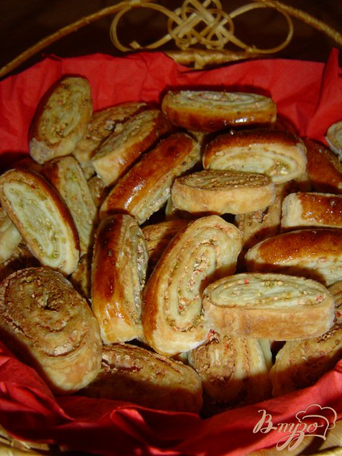 Печенье с фисташками и крабовыми палочками Печенье с фисташками и крабовыми палочками