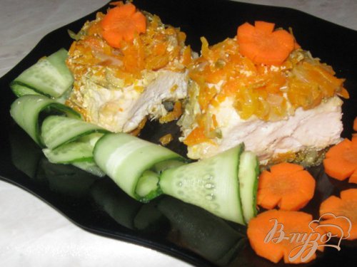 Сочная куриная грудка с овощами Сочная куриная грудка с овощами