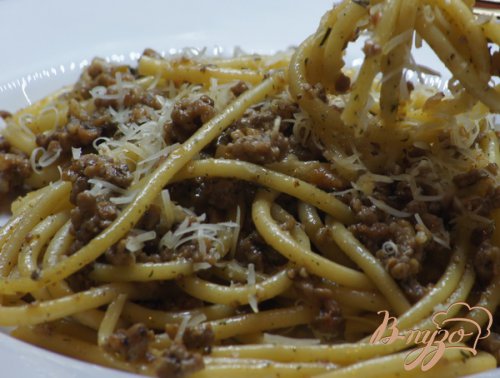 Bucatini с фаршем Bucatini с фаршем