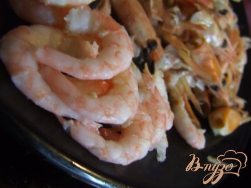 Пицца с креветками и каперсами Пицца с креветками и каперсами