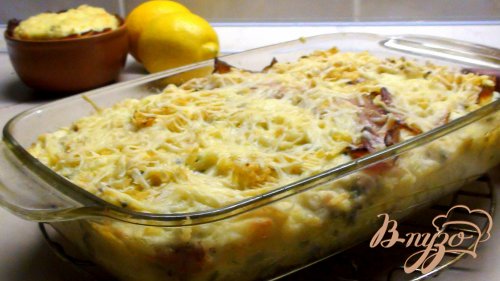 Картофельное суфле с беконом и пармезановой корочкой. Картофельное суфле с беконом и пармезановой корочкой.