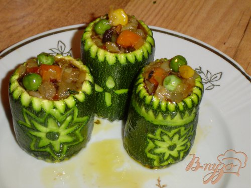 Фаршированные цуккини Фаршированные цуккини