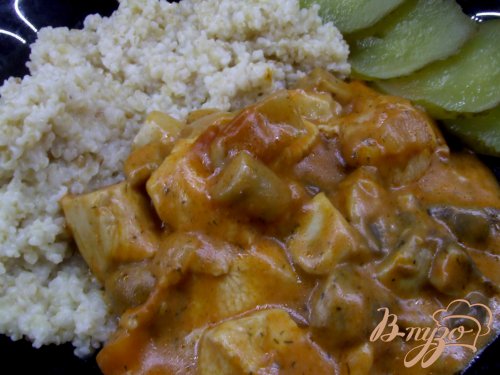 Гуляш с курицей и грибами Гуляш с курицей и грибами