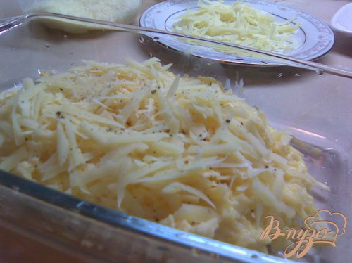 Полента с сыром и чипсами из шалфея. Полента с сыром и чипсами из шалфея.