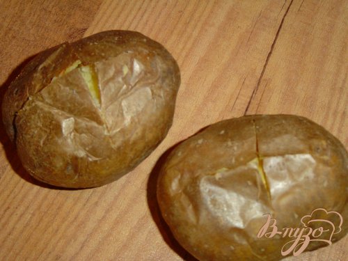 Запеченный картофель с брокколи Запеченный картофель с брокколи