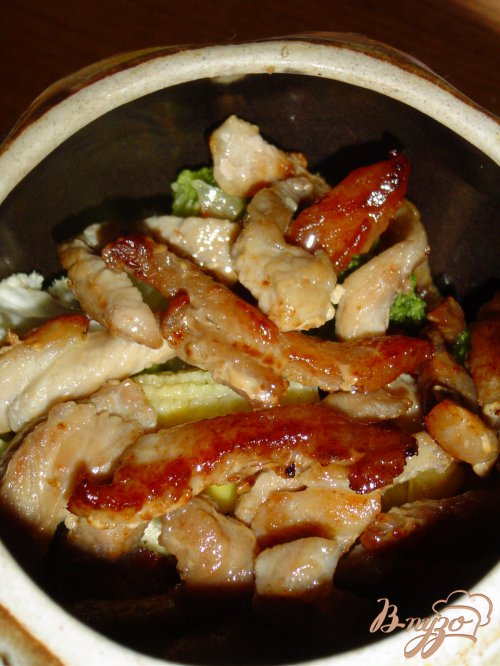 Мясо с овощами в горшочках Мясо с овощами в горшочках