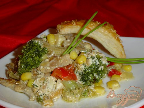Мясо с овощами в горшочках Мясо с овощами в горшочках