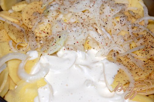 Тушеный картофель из микроволновки Тушеный картофель из микроволновки
