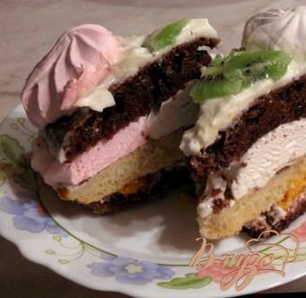 Зефирно-мандариновый торт "Космос"