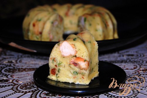 Закусочный кекс с курицей Закусочный кекс с курицей