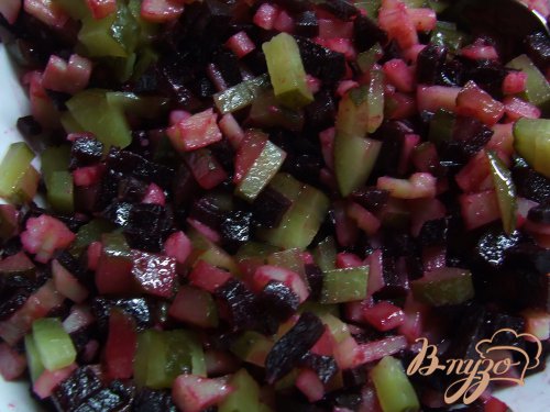 Винегрет с кальмарами Винегрет с кальмарами