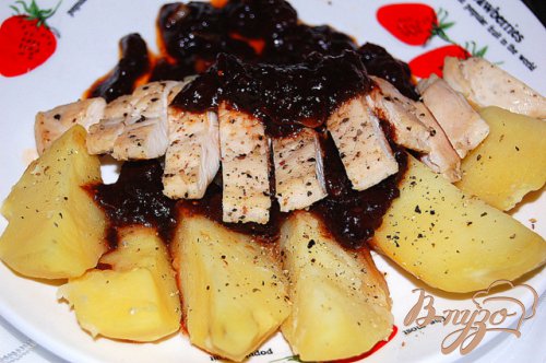 Курица в вишнях Курица в вишнях